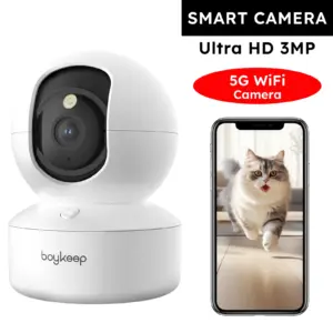 Smart Pet Camera 2K – 360° View, WiFi, Baby Monitor