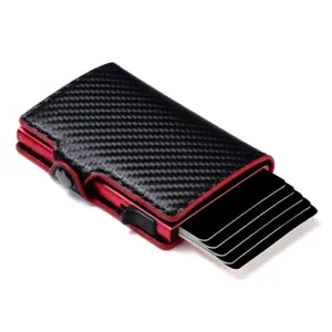 CASEKEY Carbon Fiber RFID Slim Pop Up Wallet