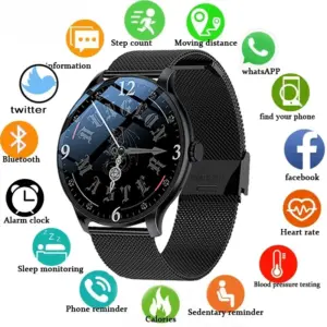 Smart Watch for Women, Bluetooth Call, Heart Rate & Sleep Monitor, Fitness Tracker Android & iOS