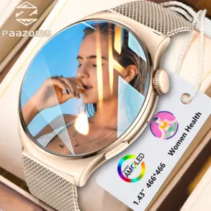Women Smart Watch – AMOLED Display, Always-On, Bluetooth Call