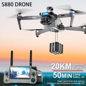 S880 Pro Max GPS Drone – 8K Camera, 3-Axis Gimbal, Brushless Motors