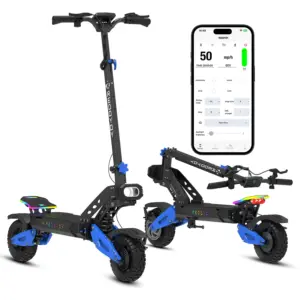 Off-Road Electric Scooter – 5000W Dual Motor, 60V 25Ah, 55-Mile Range