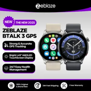 Zeblaze Btalk 3 AMOLED Smart Watch – GPS, Health Tracking, Calls