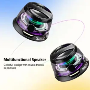 VIKEFON G200 Bluetooth Speaker – RGB Light, Magnetic, 7h Playtime